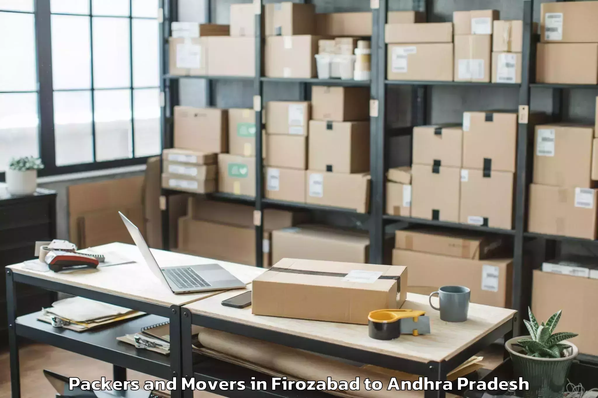 Quality Firozabad to Sullurupeta Packers And Movers